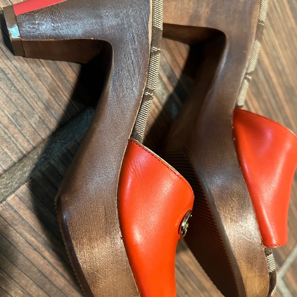 Orange Coach Heel Size 6 New Minimal Use Like New - Picture 3 of 5